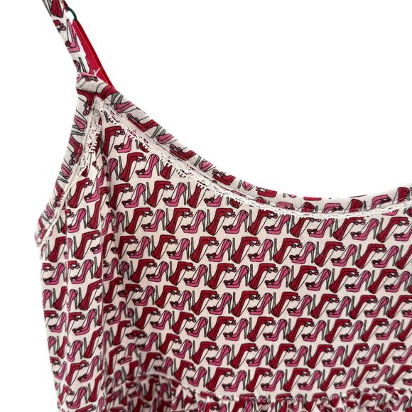 Vintage Olsenboye Stiletto Tiered Lace Trimmed Babydoll Mini Dress Sz S - Picture 4 of 7